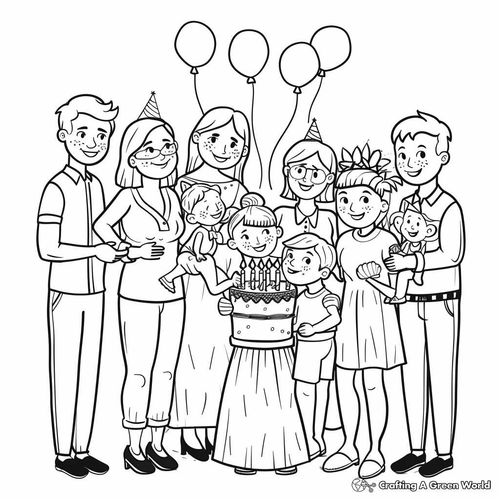 Happy Birthday Auntie Coloring Pages ...