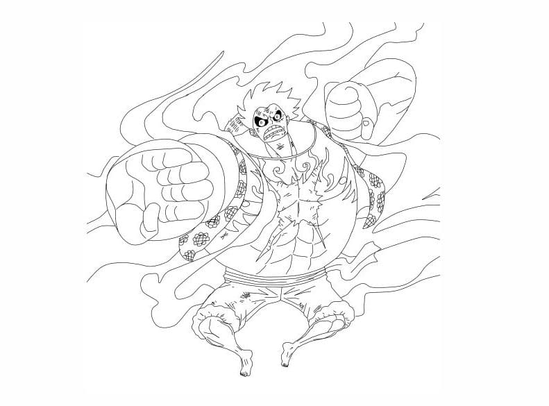 Luff Gear 5 Coloring coloring page - Download, Print or Color Online for  Free