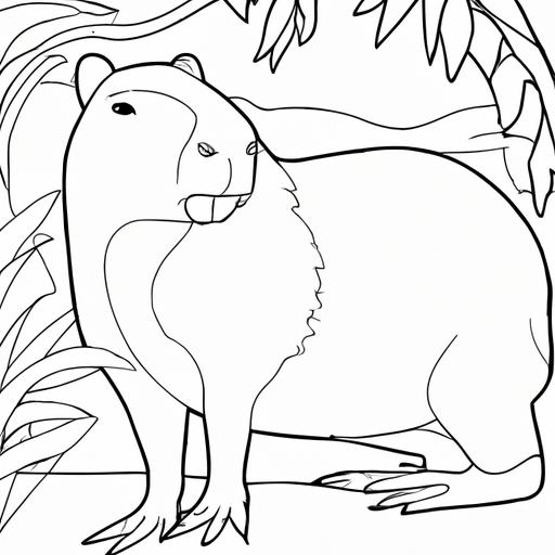 Capybara Coloring Page – Free & Easy Capybara Drawings To Print & Paint -  Pets Academic