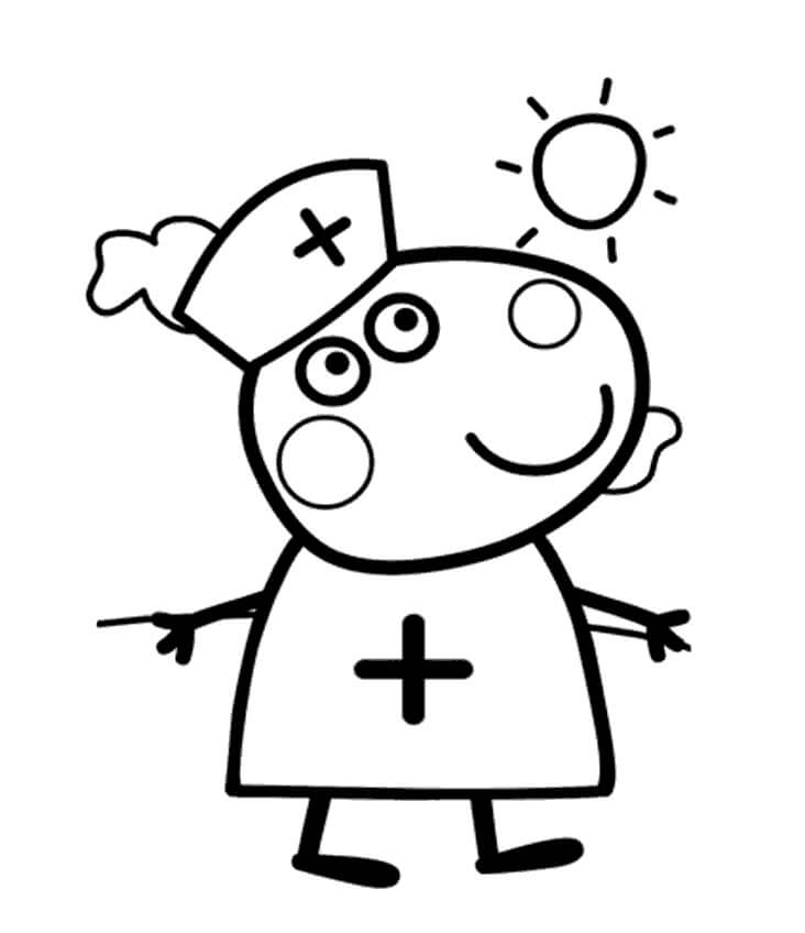 Suzy the Nurse Coloring Page - Free Printable Coloring Pages for Kids