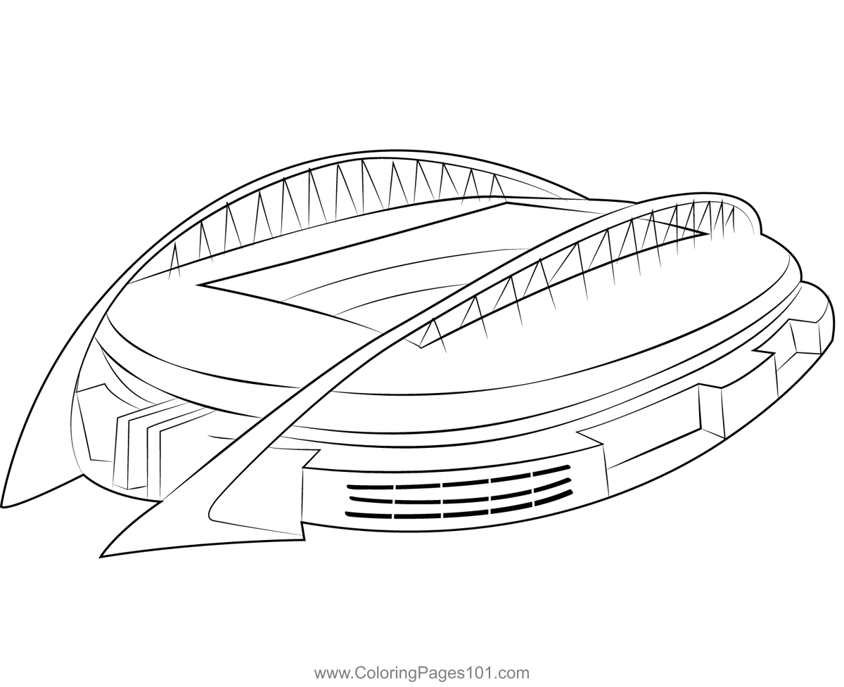 Sydney Olympic Stadium Coloring Page for Kids - Free Stadiums Printable Coloring  Pages Online for Kids - ColoringPages101.com | Coloring Pages for Kids