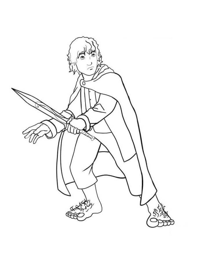 Frodo Coloring Page - Free Printable Coloring Pages for Kids