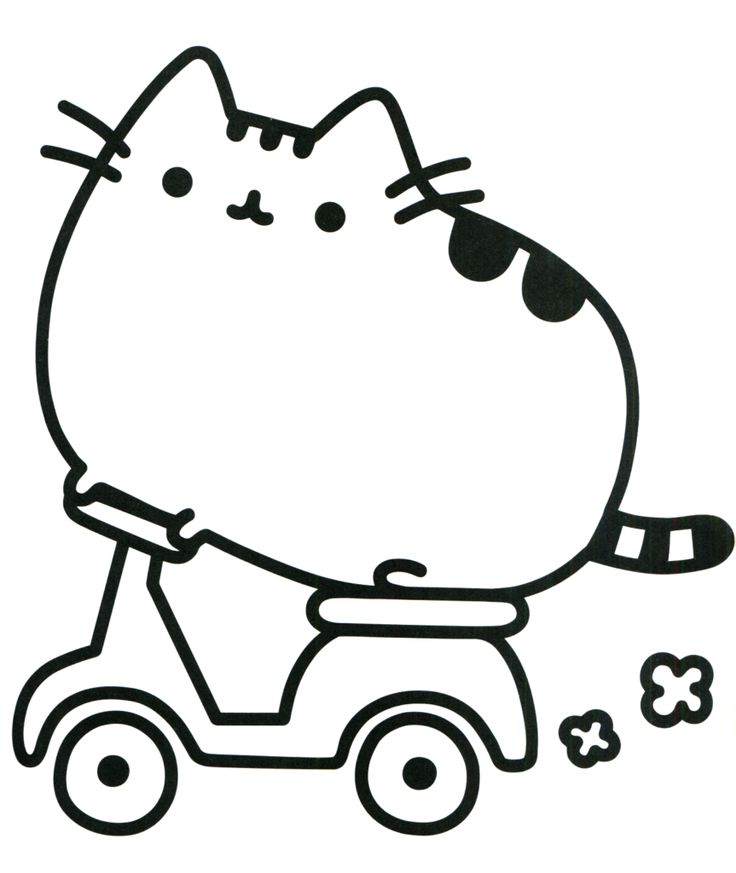 Pusheen Coloring Pages ⋆ coloring.rocks! | Pusheen coloring pages, Cat  coloring page, Cat coloring book