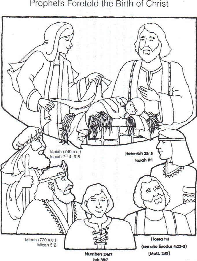 prophets foretell the birth of jesus coloring - Clip Art Library