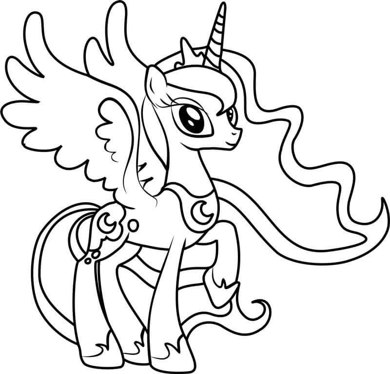 Princess Luna Coloring Pages - Free Printable Coloring Pages for Kids
