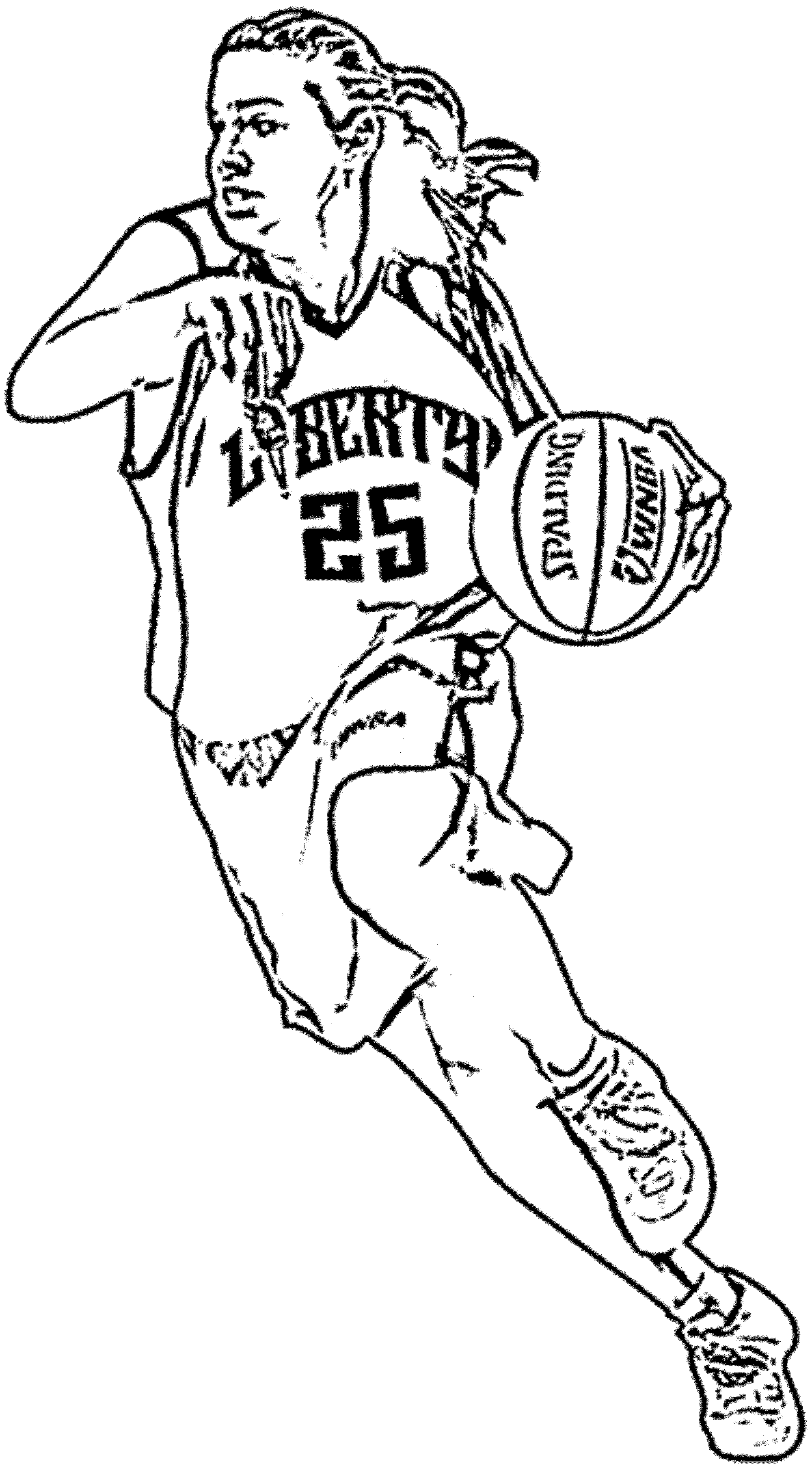 Print & Download - Interesting Basketball Coloring Pages