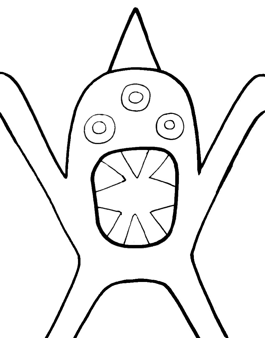 garten of banban coloring pages 2 – The Twisted One – Having fun with  children