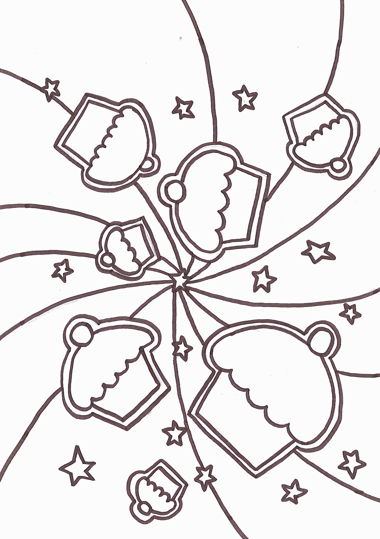 Cupcake Colouring Pages - Coloring Pages for Kids and for Adults