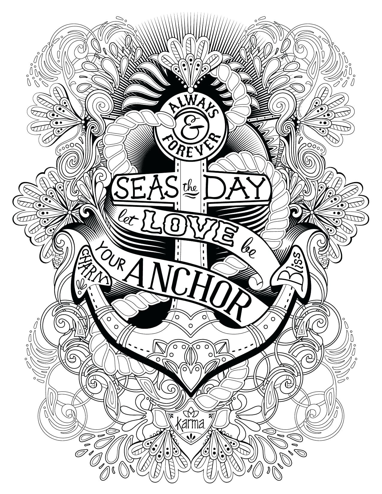 Coloring Pages : Cute Adult Coloring Pages New Hope Anchor ...