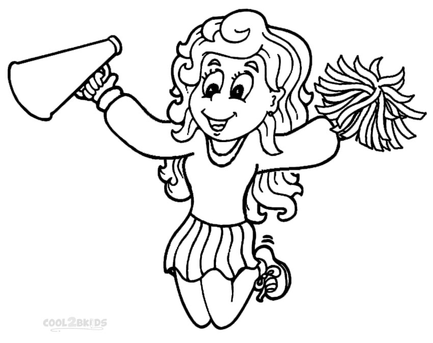 Cheerleading Coloring Pages | Cool2bKids