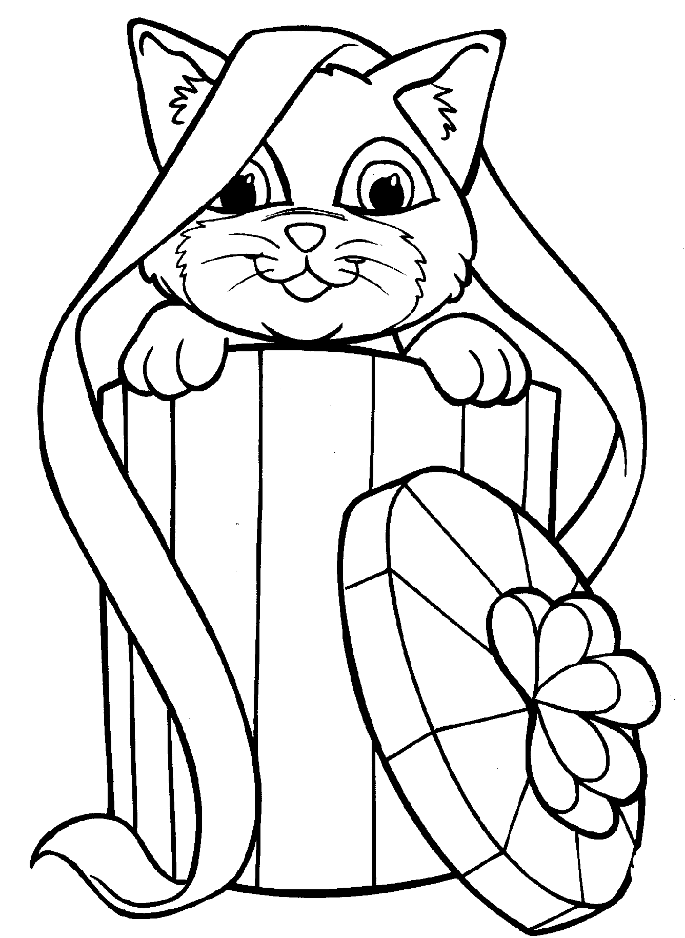 Puppies And Kittens Coloring Pages Kittens Coloring Puppy And ...
