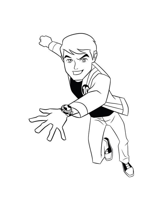 Ben Ten Coloring Page | Coloring Pages