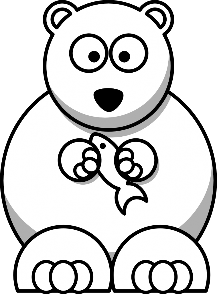 cartoon polar bear coloring pages - Clip Art Library