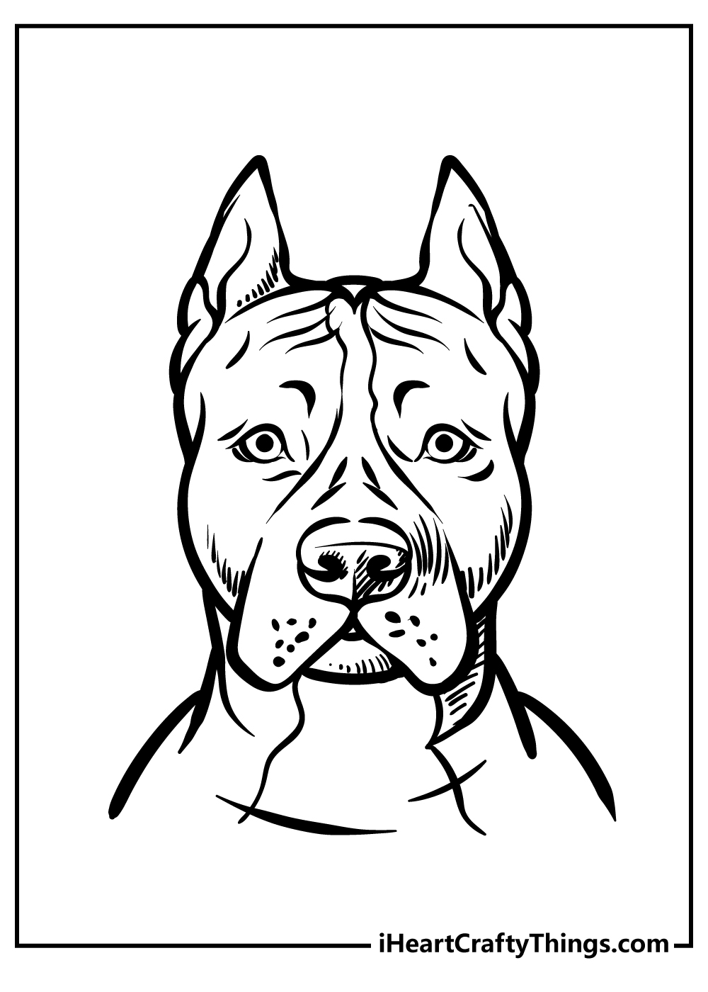 Printable Pitbull Coloring Pages (Updated 2022)
