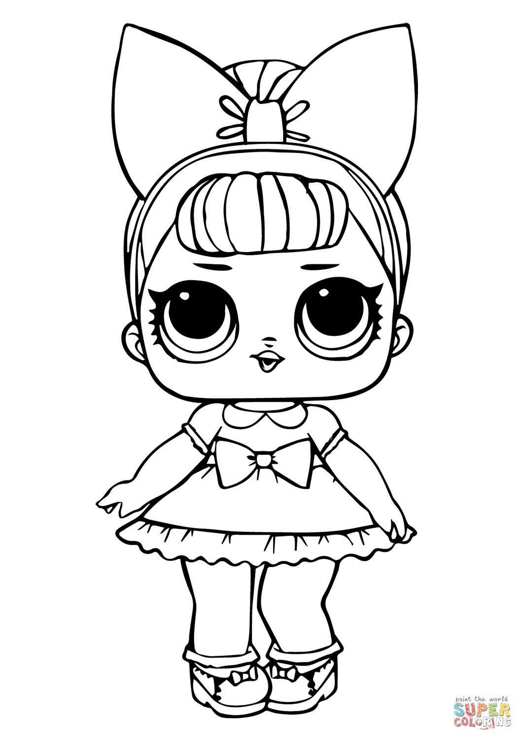 Fancy Glitter LOL Surprise Doll coloring page | Free Printable Coloring  Pages