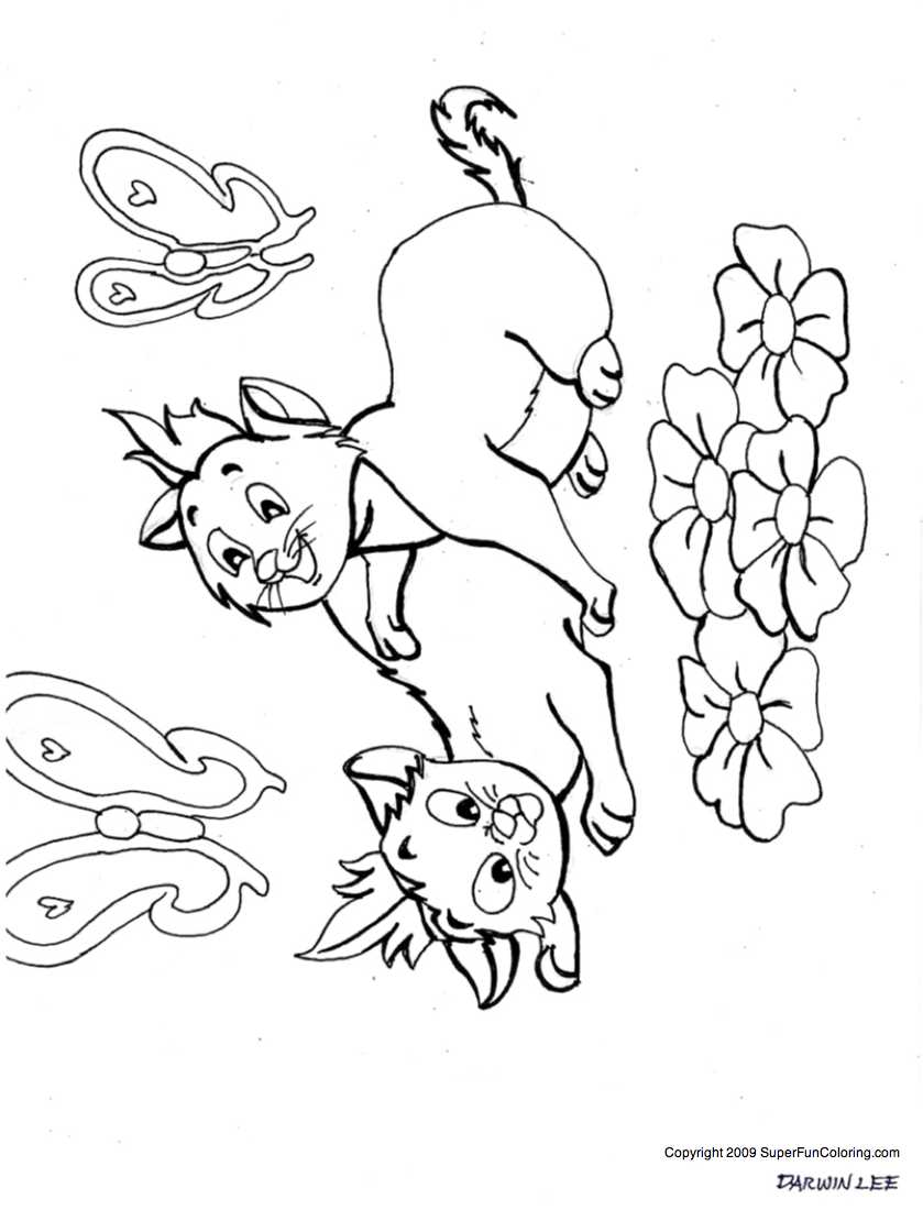 Kitten Coloring Pages - Cat Coloring Pages