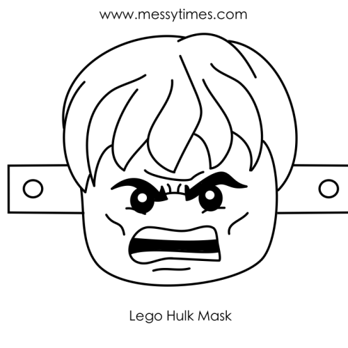 lego hulk mask messy times. â coloring pages the incredible hulk ...