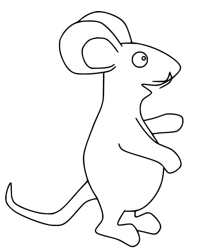 Mouse from Gruffalo 1 Coloring Page - Free Printable Coloring Pages for Kids