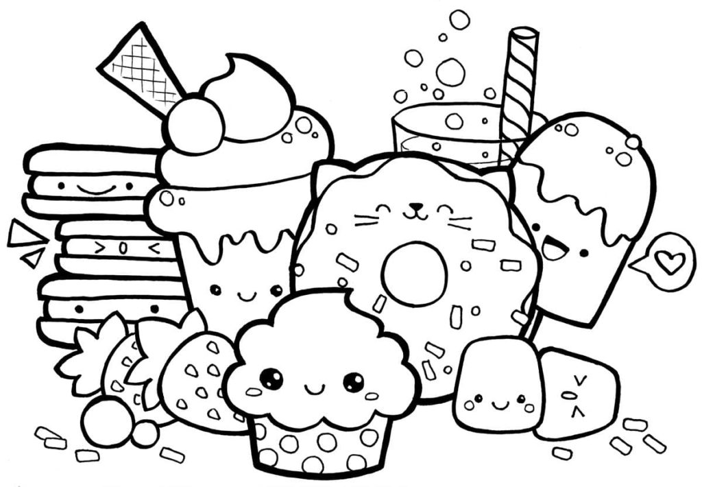 Sweets Coloring Pages - Free coloring pages | WONDER DAY — Coloring pages  for children and adults