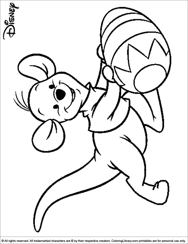 coloring pages of disney characters for easter - Clip Art Library