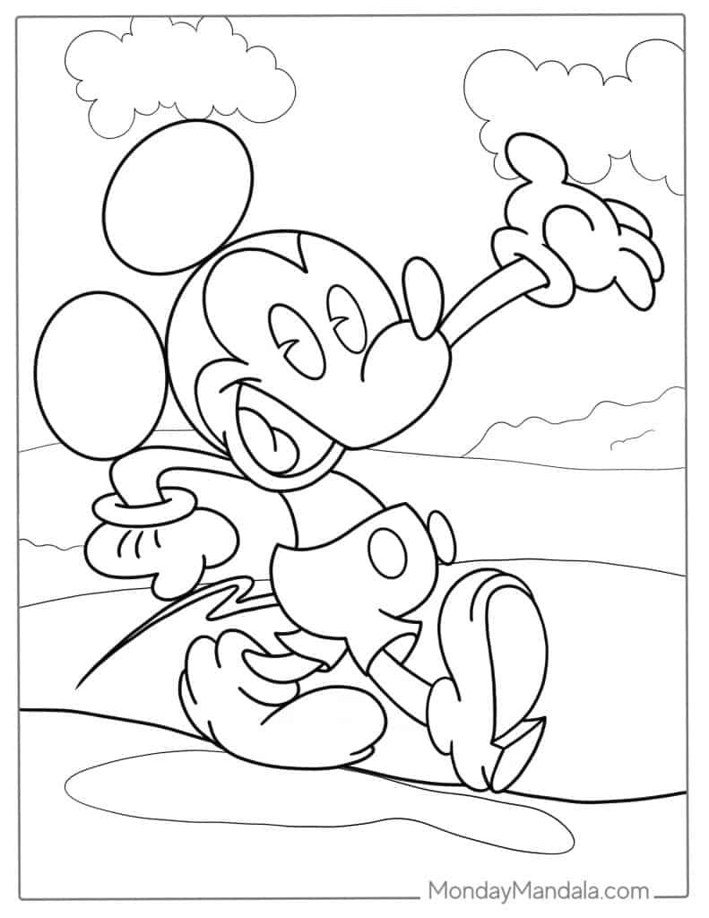 32 Mickey Mouse Coloring Pages (Free ...