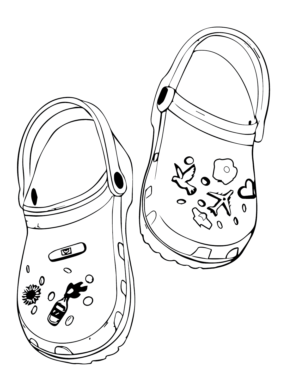 Adorable Crocs Coloring Pages - Crocs Coloring Pages - Coloring Pages For  Kids And Adults