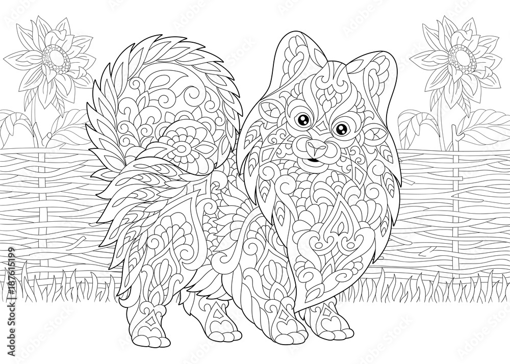 Coloring Page. Adult Coloring Book ...