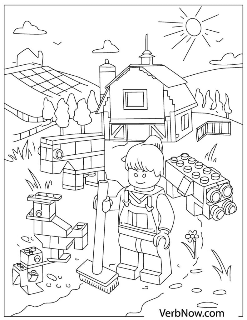 Free LEGO Coloring Pages for Download (Printable PDF) - VerbNow