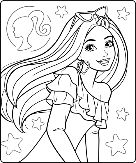 Barbie Free Printable Coloring Page for ...