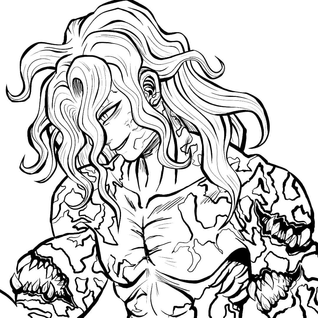 Muzan Kibutsuji Coloring Pages ...