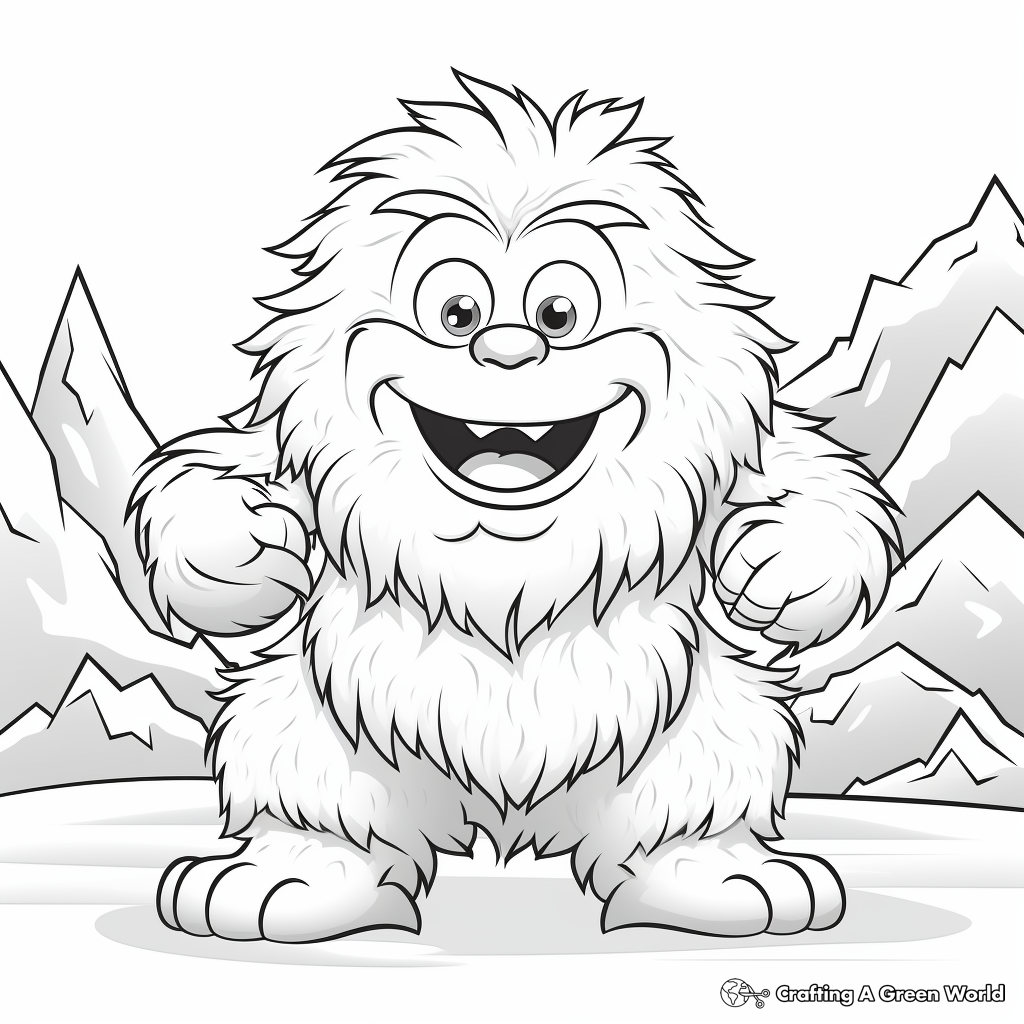 Yeti Coloring Pages - Free & Printable!