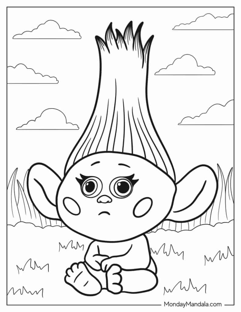 34 Trolls Coloring Pages (Free PDF ...