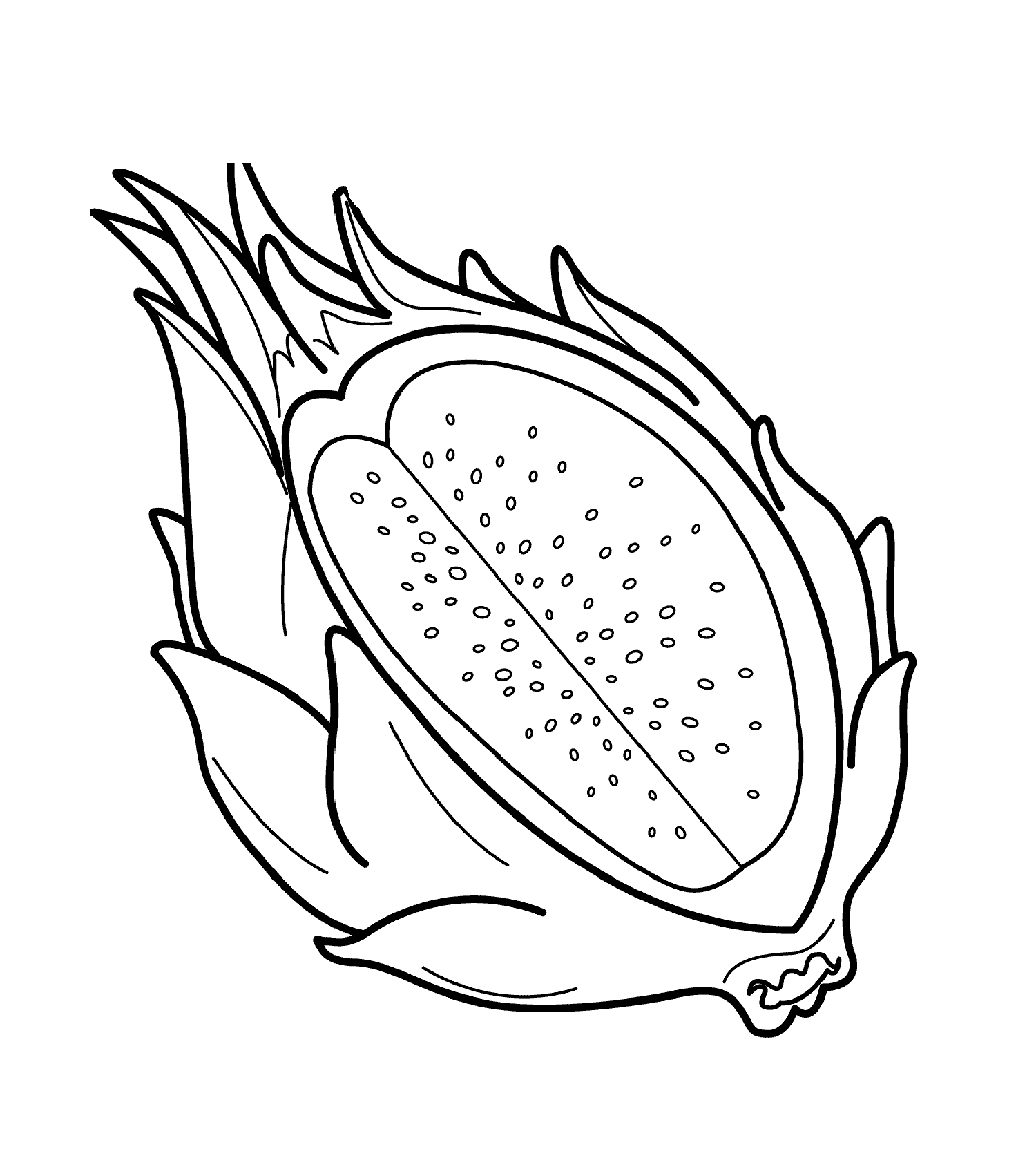 Dragon Fruit Coloring Pages