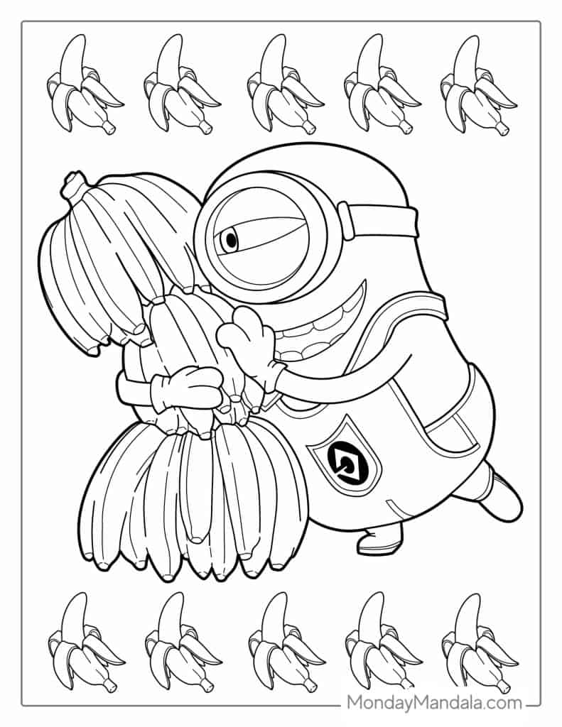 32 Minion Coloring Pages (Free PDF ...