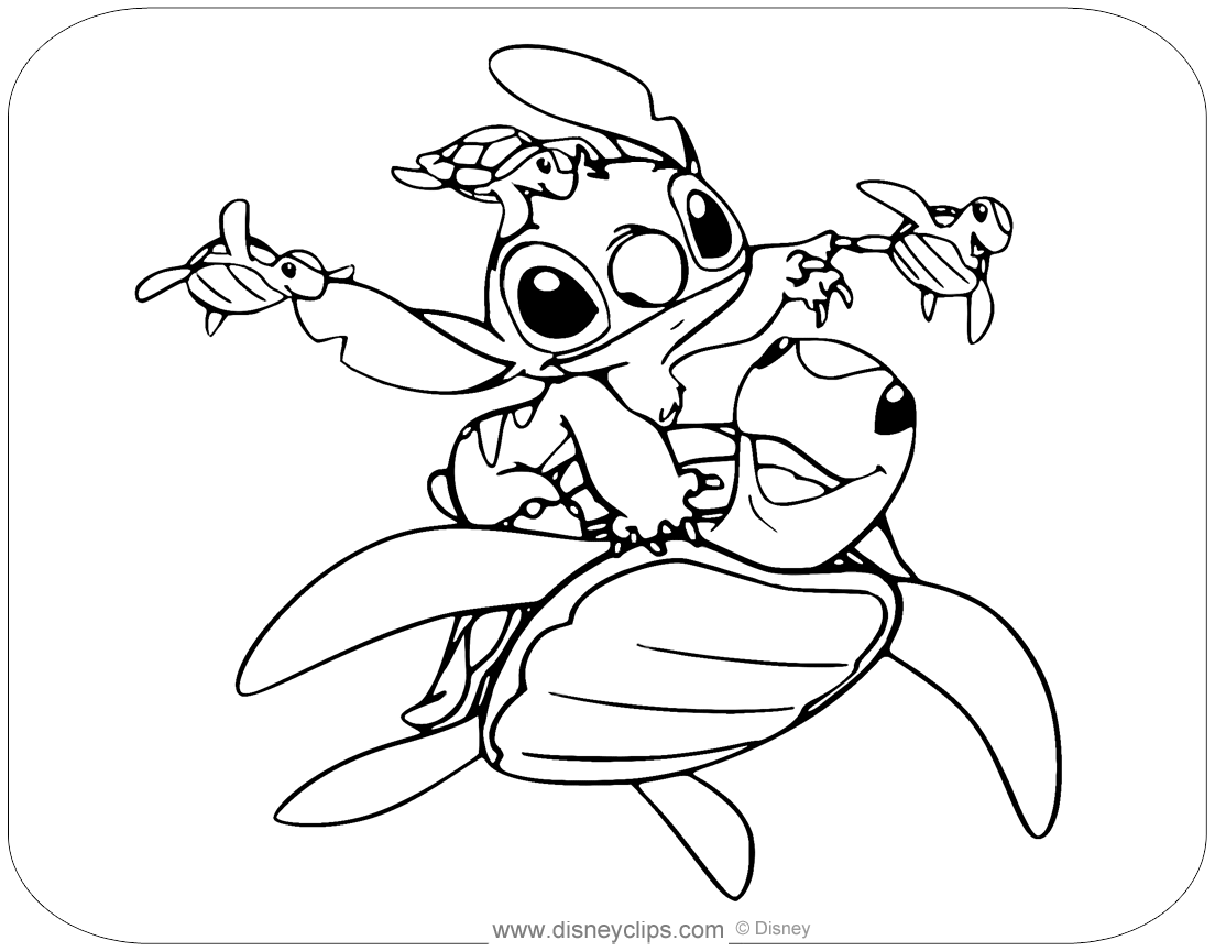 Free Printable Lilo and Stitch Coloring ...