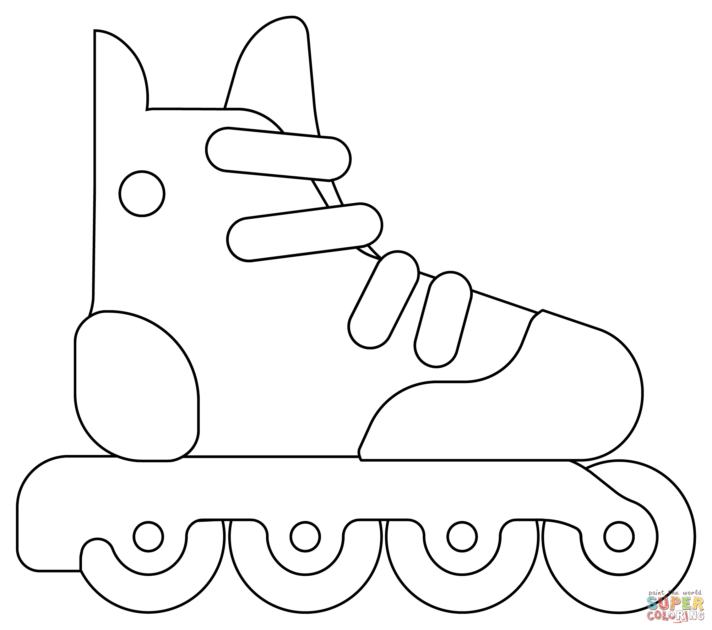 Roller Skates coloring page | Free ...