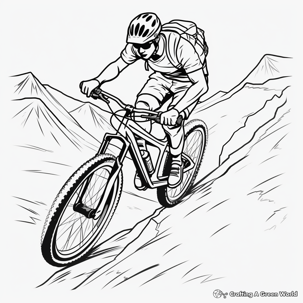 Mountain Bike Coloring Pages - Free & Printable!