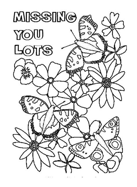Big Heart fro You Because I Miss You Coloring Pages: Big Heart fro You  Because I Mis… | Mothers day coloring pages, Mother's day colors, Mothers  day coloring sheets