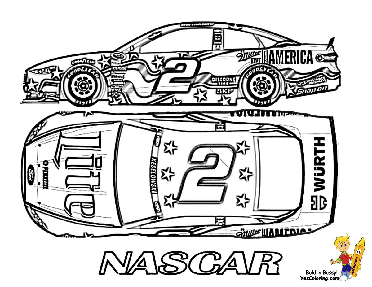 Mega Sports Car Coloring Pages | Sports Cars | Free | NASCAR | Car ...