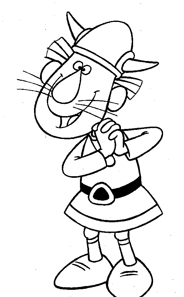 Vicky The Viking Characters Coloring Pages