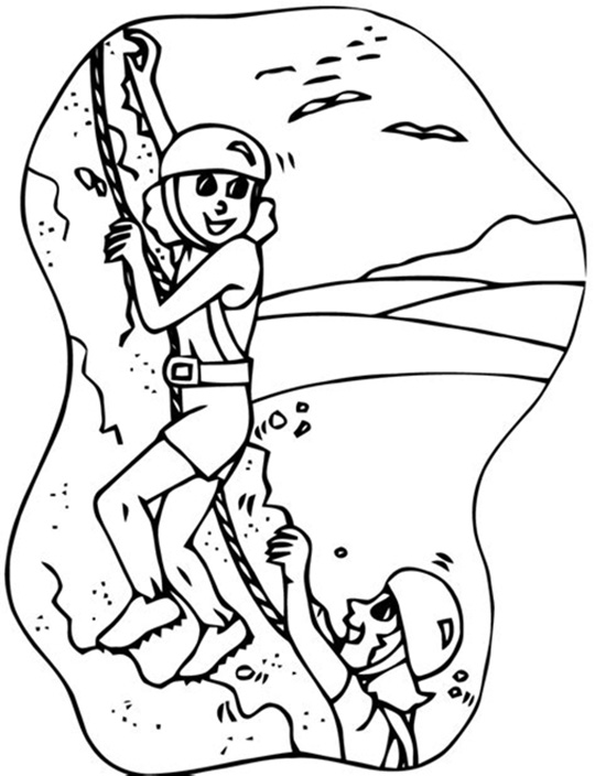 Rock Climbing Coloring Pages - Best Coloring Pages For Kids