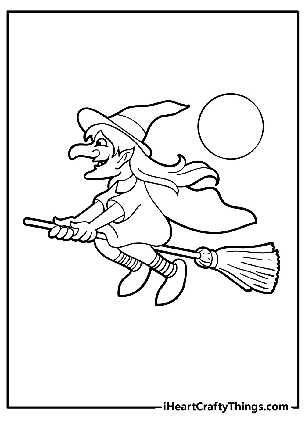 Printable Witch Coloring Pages (Updated 2023)