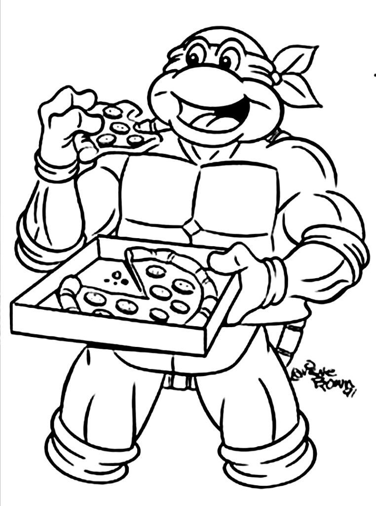 Ninja Turtles Coloring Book Printable - High Quality Coloring Pages