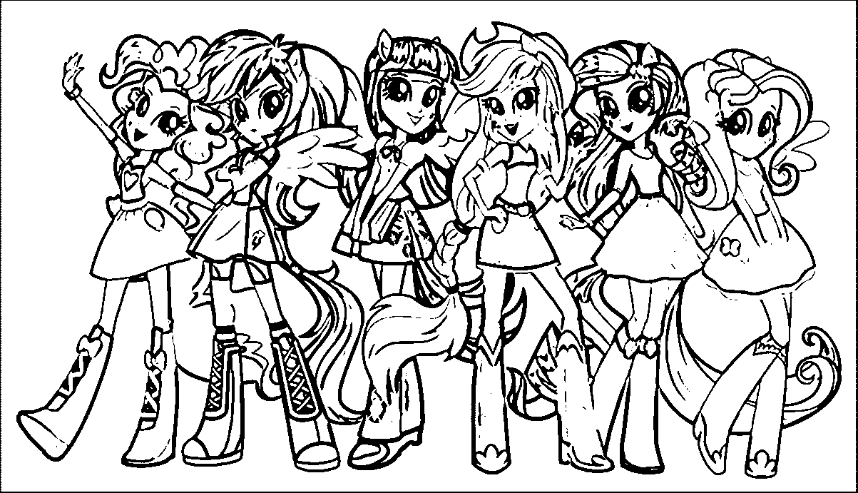 Pony Cartoon My Little Pony Coloring Page 087 | Wecoloringpage