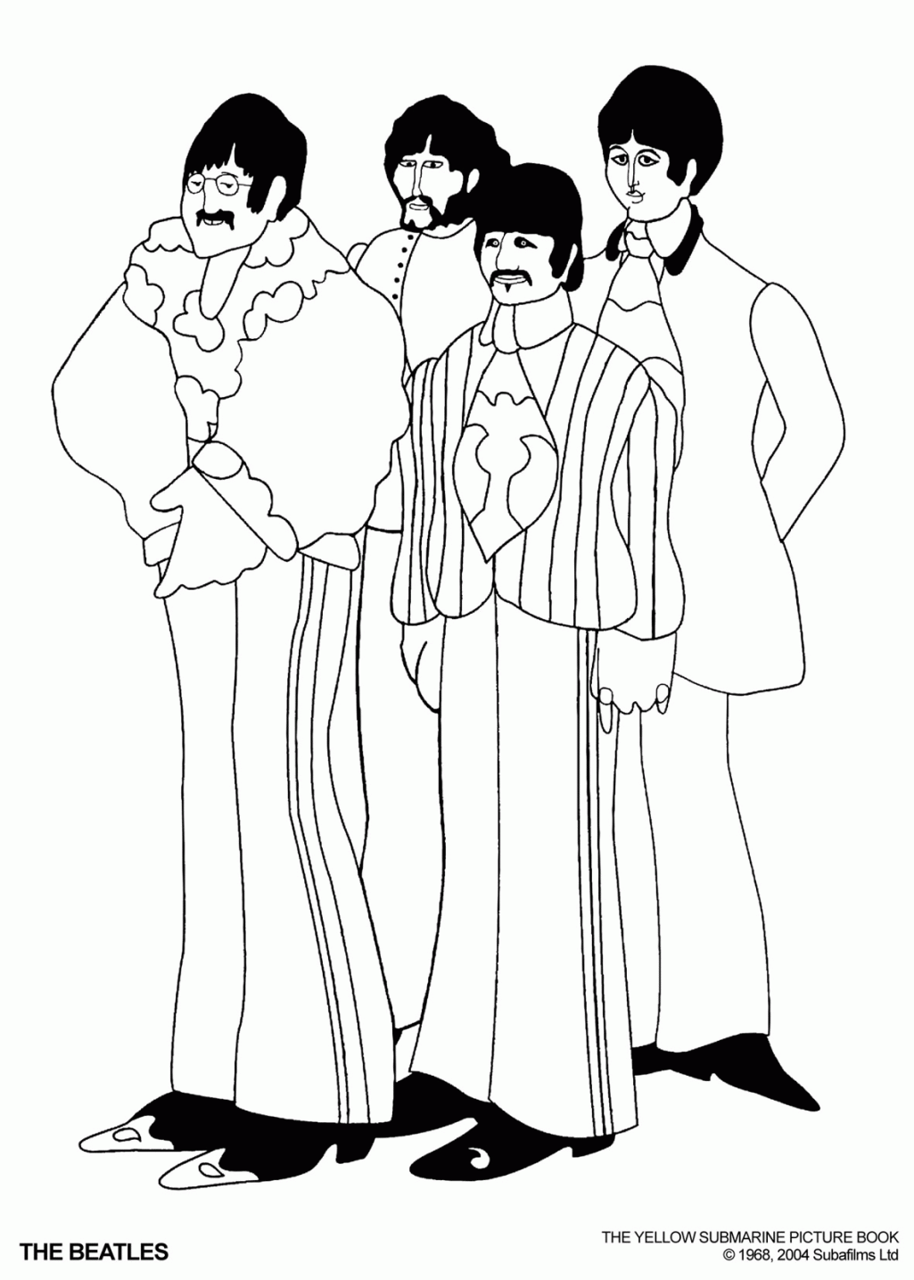 Free Coloring Pages Of Beatles Yellow Submarine Coloring Pages For ...