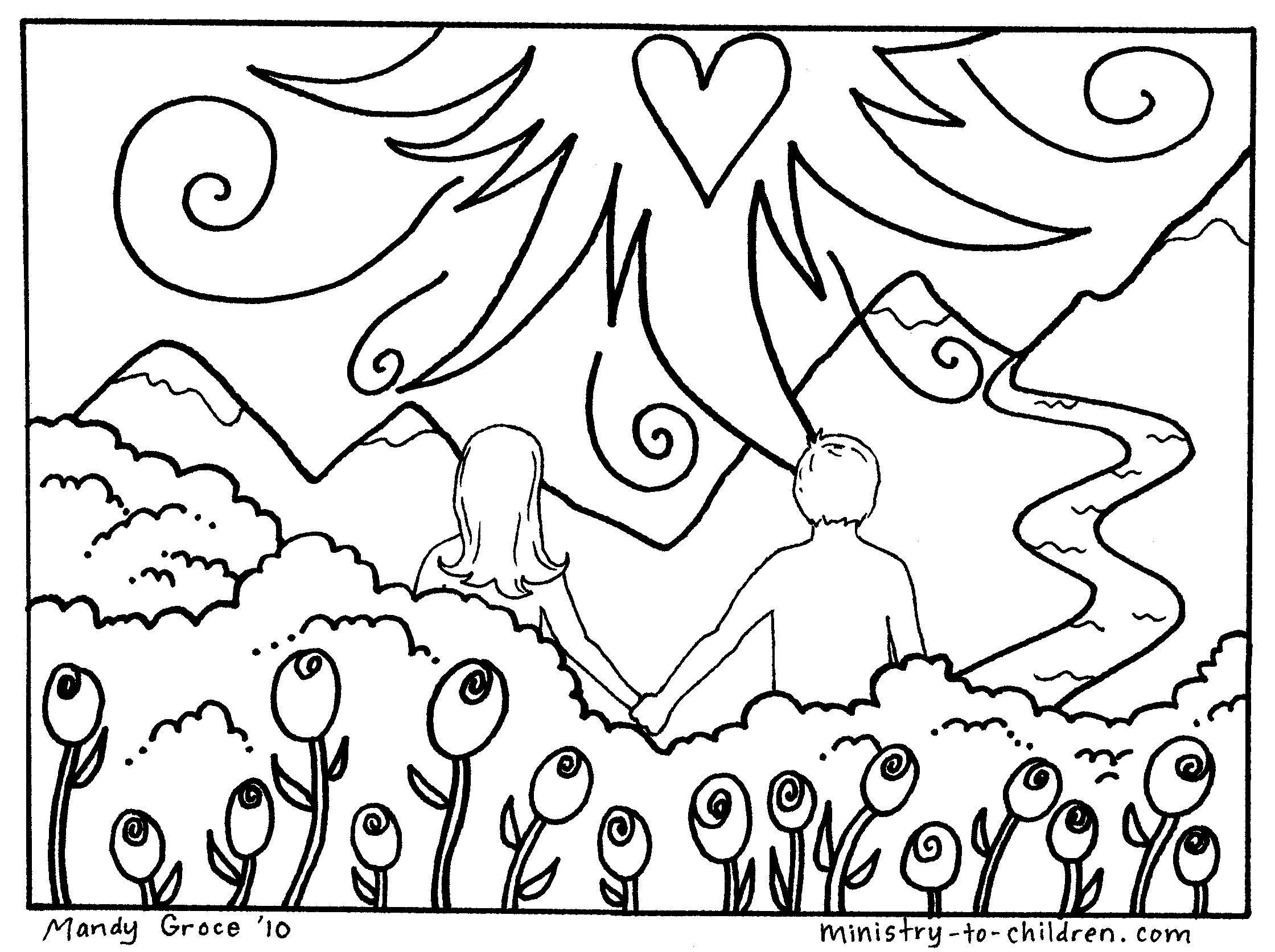 Creation Coloring Pages (Easy Print PDF) Ministry-To-Children