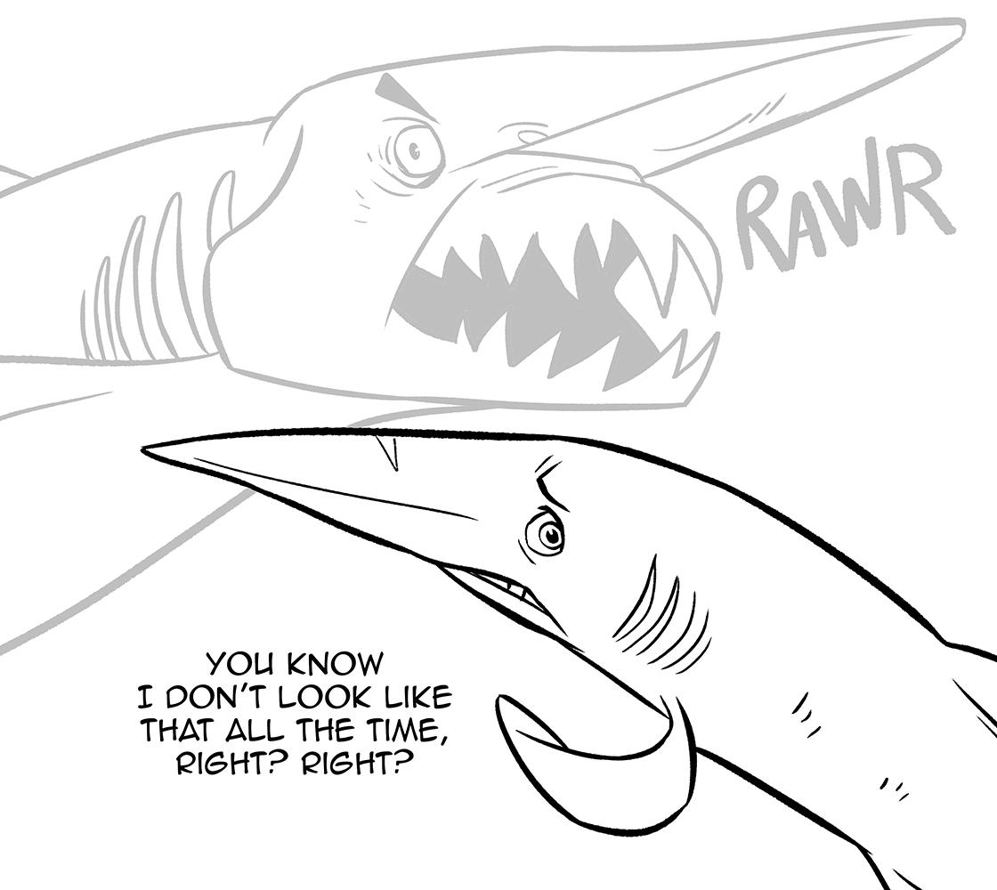 Galoo — If Buttons was a shark he would be a Goblin Shark.