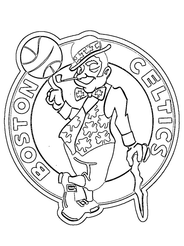 Boston Celtics Coloring Page - Funny Coloring Pages