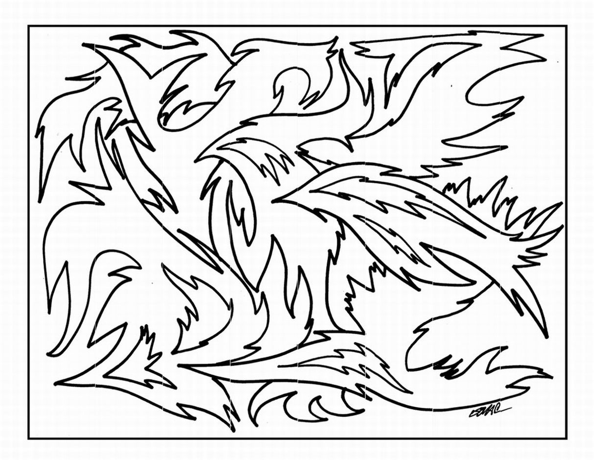 Free Printable Abstract Coloring Pages For Kids