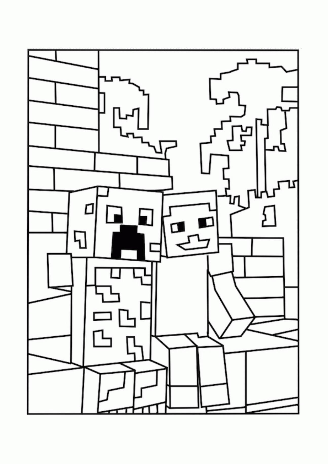 Paraphrasing Best Minecraft Creeper Coloring Pages Free Printable ...